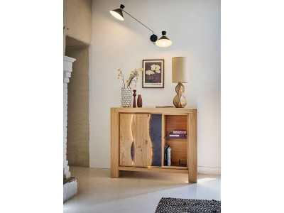 LEGEND - Meuble d'entrée 1 porte 1 niche 2 finitions