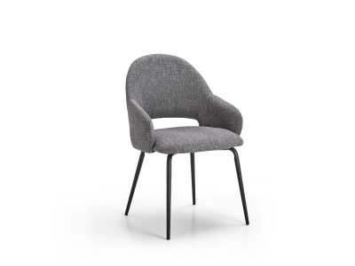 QUEEN - Chaise tissu 2 coloris