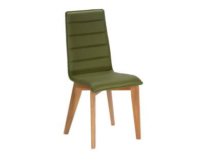LINA - Chaise chêne massif tissu