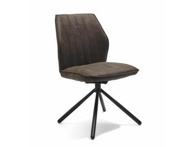 HAPPY - Chaise pivotante Polyester 3 coloris