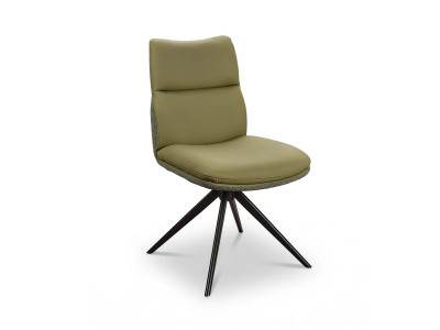 EVA - Chaise cuir et tissu 6 coloris 2