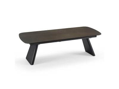 MADRID C - Table convexe plateau céramique L240 5 finitions