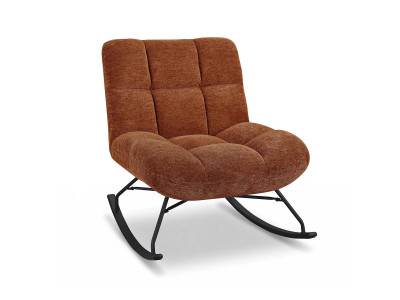 ANGEL'O - Fauteuil tissu rocking-chair 4 finitions