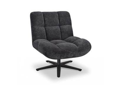 ANGEL'O - Fauteuil tissu pied étoile pivotant 4 finitions