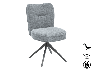 MUNICH PLUSH - Chaise tissu pivotante 6 coloris 2