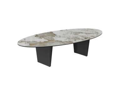GOLIATH - Table basse plateau céramique 4 finitions 2...