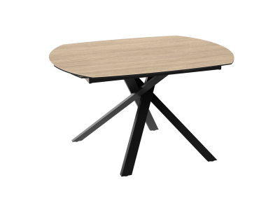 KHEOPS - Table plateau céramique 2 allonges escamotables... 2