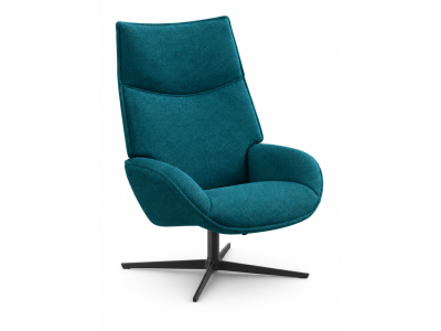 DAHLIA - Fauteuil relax pivotant tissu 7 coloris