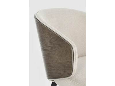 KINSLEY - LOT 4 chaises tissu 2 coloris 2