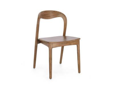 MILEY - LOT 4 chaises teck 2 coloris