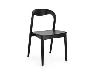 MILEY - LOT 4 chaises teck 2 coloris 2