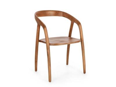 DOTTY - LOT 4 chaises teck 3 coloris