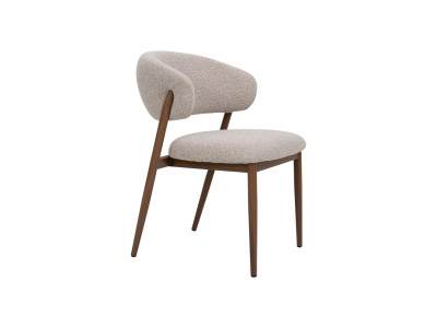 CASSANDRA - LOT 4 Chaises tissu piètement métal 5 coloris 2