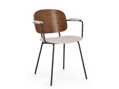 SIENNA - LOT 4 chaises tissu 5 coloris
