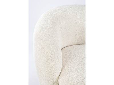 TECLA NATUREL - Fauteuil tissu bouclé 2