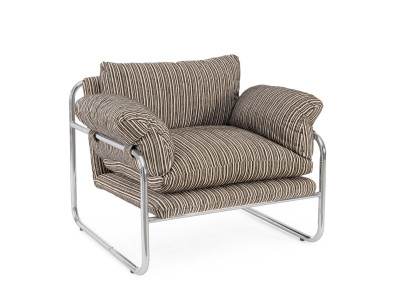 MORVANA - Fauteuil tissu sage