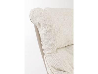 ARMELA - Fauteuil tissu et PU pivotant 2 coloris 2
