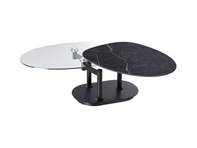 OLETTA - Table basse céramique rotative 2 finitions 2